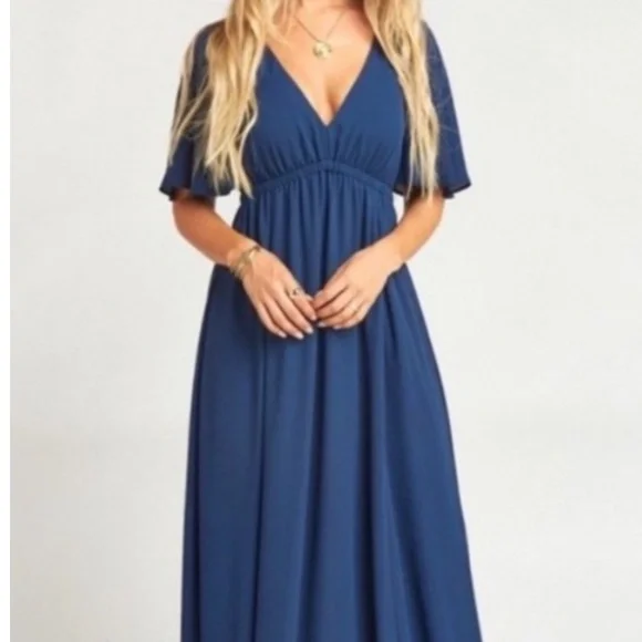 Show Me Your MuMu | Dresses | Show Me Your Mumu Emily Maxi Dress Navy Size  Small Nwt | Poshmark